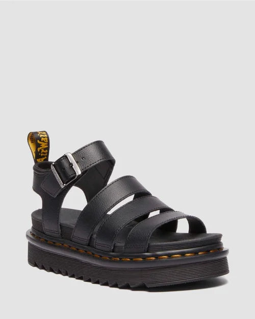 DR MARTENS BLAIRE LEATHER SANDAL - BLACK ATHENA