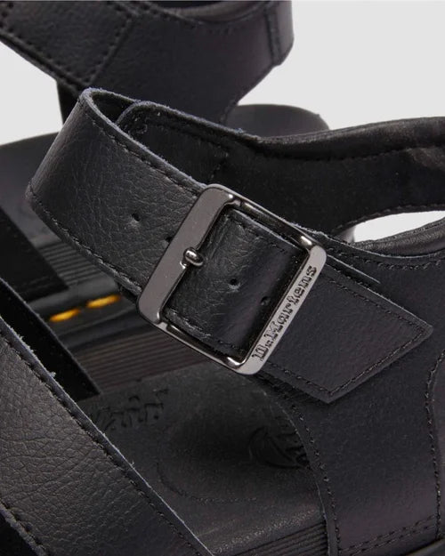 DR MARTENS BLAIRE LEATHER SANDAL - BLACK ATHENA