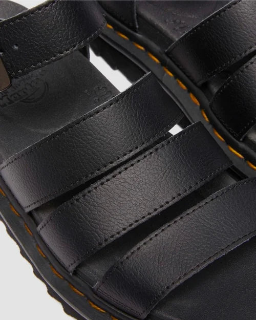 DR MARTENS BLAIRE LEATHER SANDAL - BLACK ATHENA