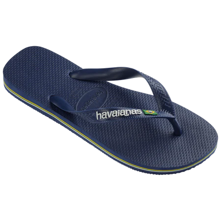 HAVAIANAS BRAZIL LOGO - NAVY