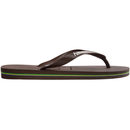 HAVAIANAS BRAZIL LOGO - BROWN