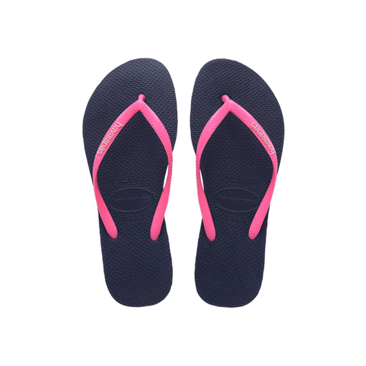 HAVAIANAS SLIM LOGO POP UP - MARINHO/MARAVILHA