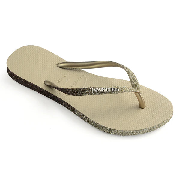 HAVAIANAS SLIM SPARKLE - SAND GREY