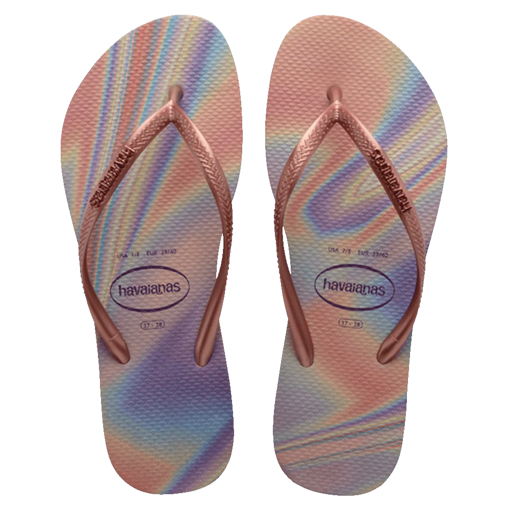 HAVAIANAS SLIM IRIDESCENT - BALLET ROSE
