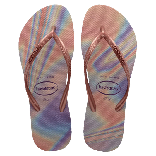 HAVAIANAS SLIM IRIDESCENT - BALLET ROSE