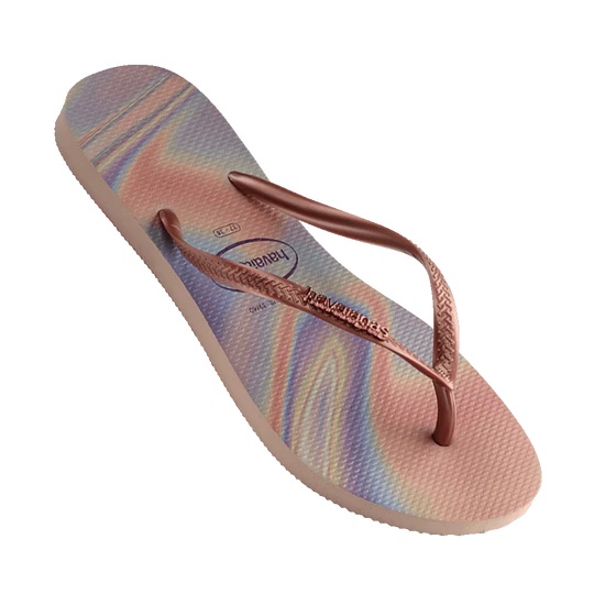 HAVAIANAS SLIM IRIDESCENT - BALLET ROSE