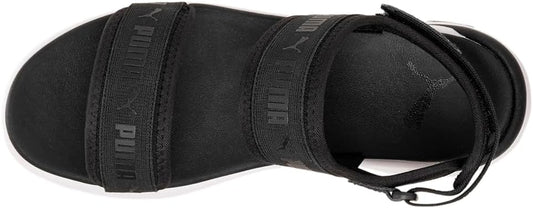 PUMA WOMENS SPORTIE SANDAL - BLACK/WHITE