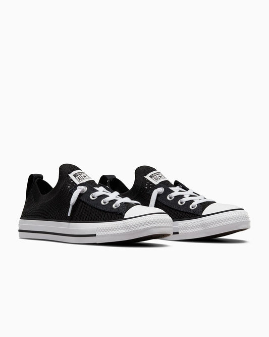 CONVERSE WOMENS Chuck Taylor All Star Shoreline Knit Slip Low Top - Black