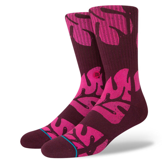 STANCE PLANTASTIC SOCKS - BURGUNDY