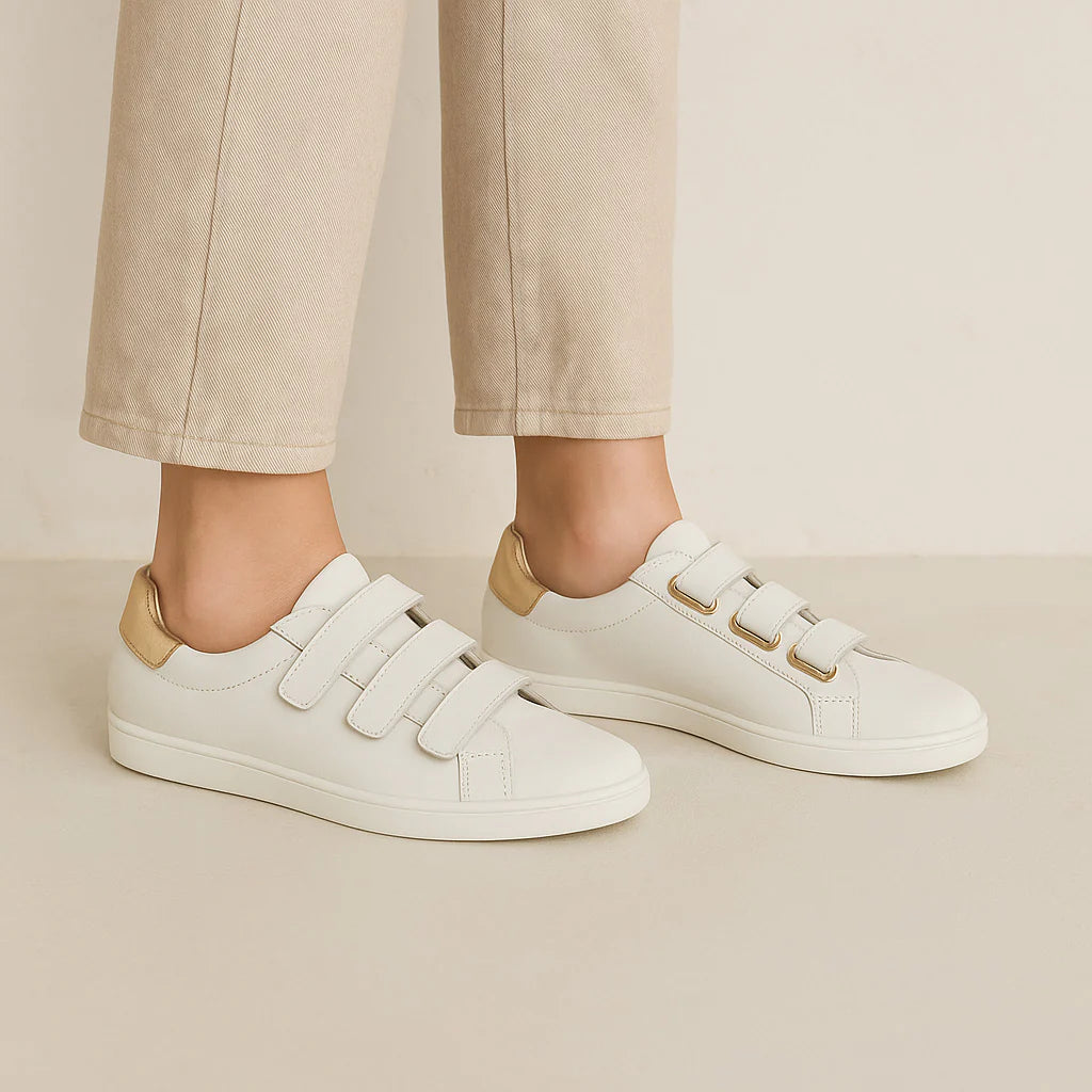 ALFIE & EVIE GEOFFREY - WHITE/GOLD