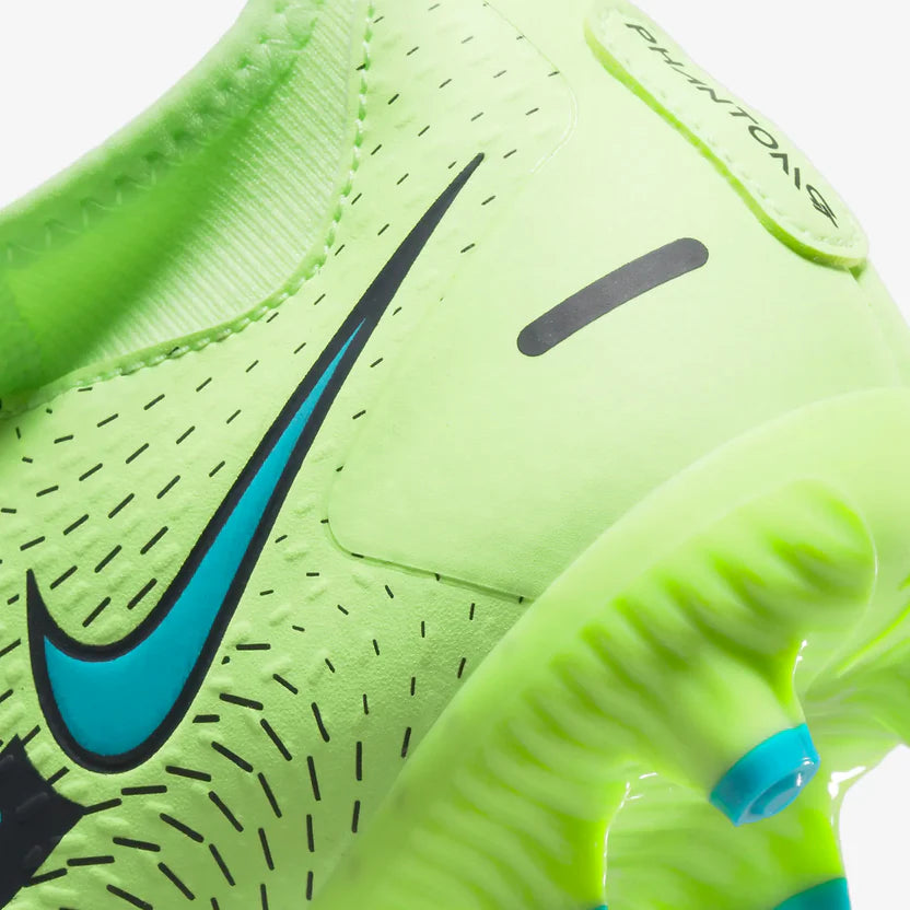 NIKE KIDS JR PHANTOM GT ACADEMY - LIME GLOW/AQUAMARINE