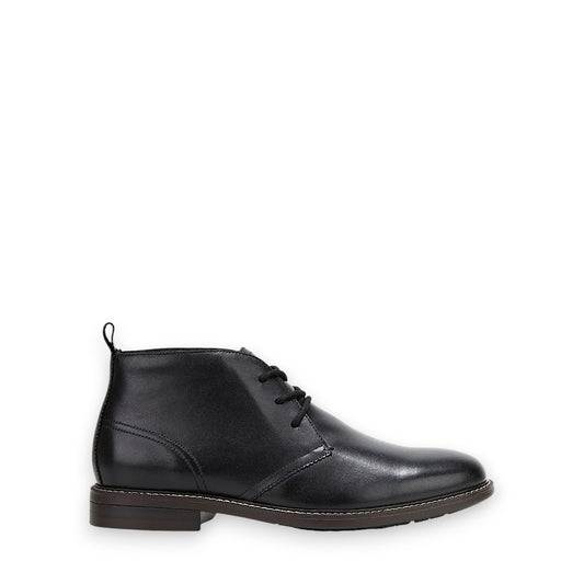 HUSH PUPPIES HARBOUR - BLACK BURNISH