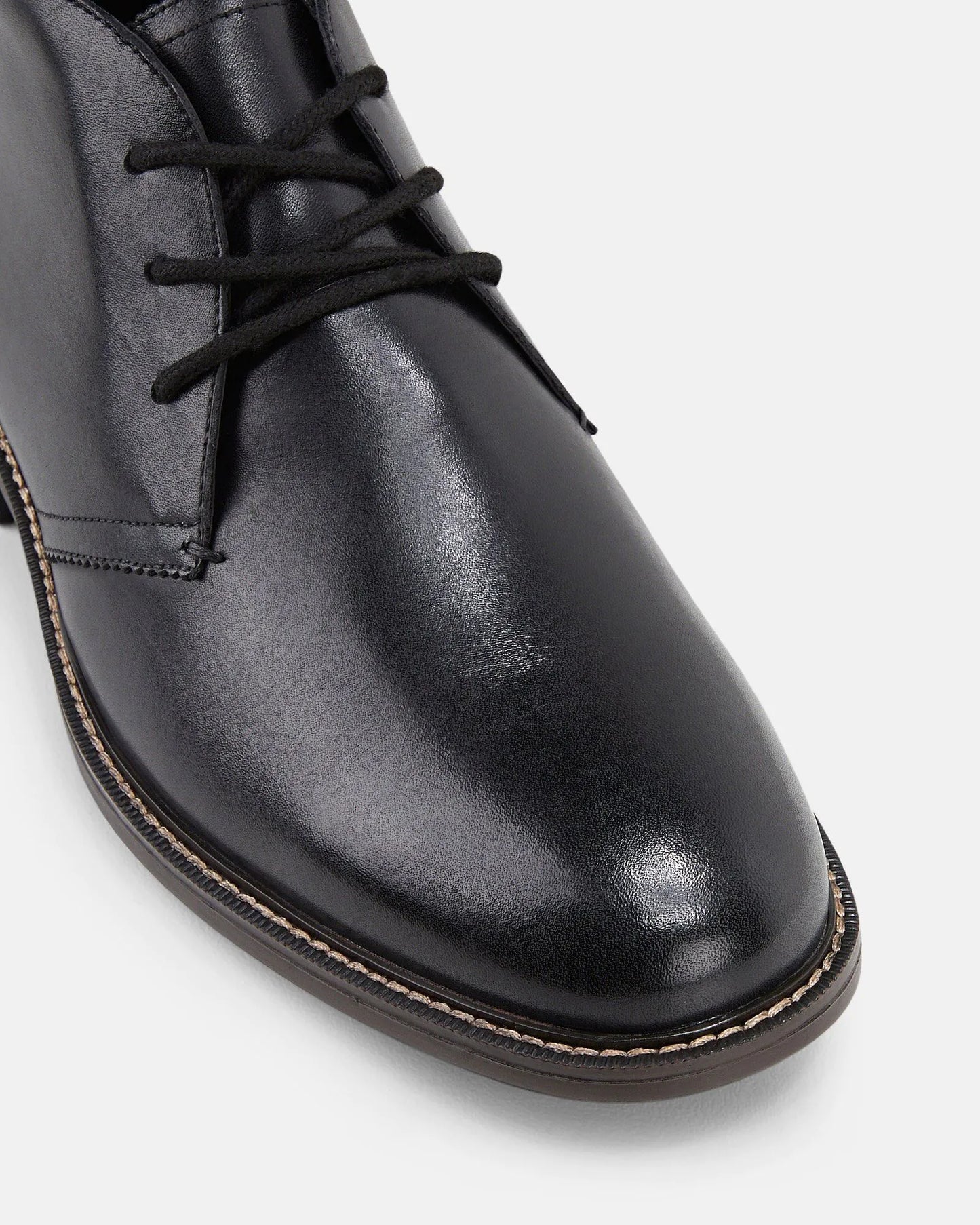 HUSH PUPPIES HARBOUR - BLACK BURNISH
