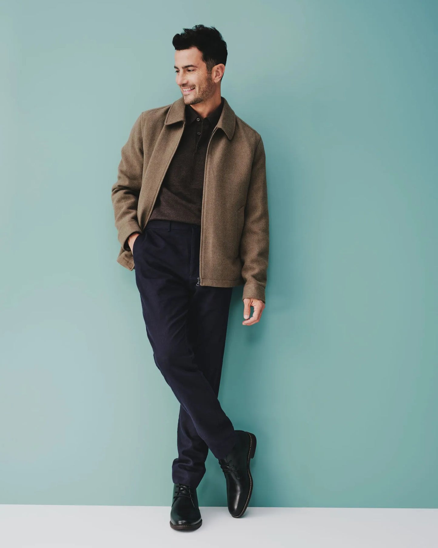 HUSH PUPPIES HARBOUR - BLACK BURNISH