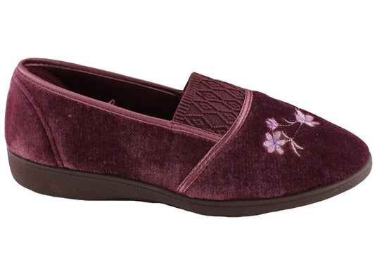 GROSBY WOMENS SASHA SLIPPERS - HEATHER