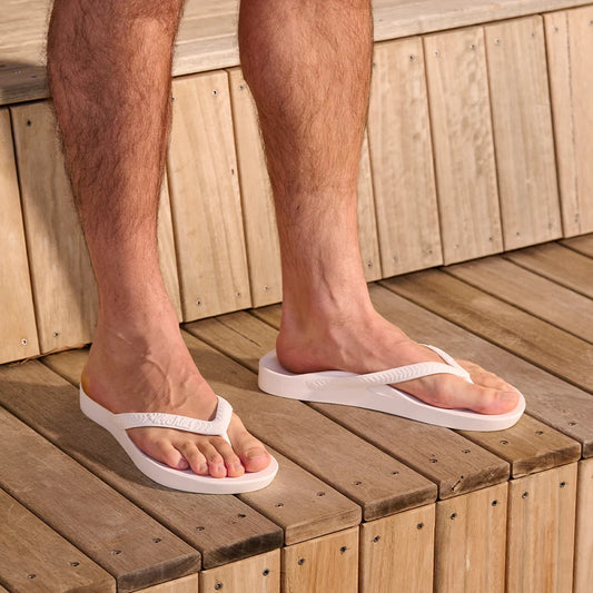 ARCHIES ARCH SUPPORT JANDALS - WHITE