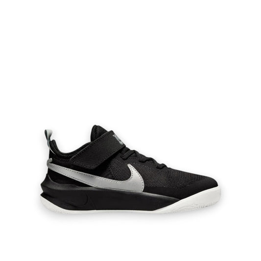 NIKE KIDS TEAM HUSTLE 10 - BLACK/METALLIC SILVER VOLT