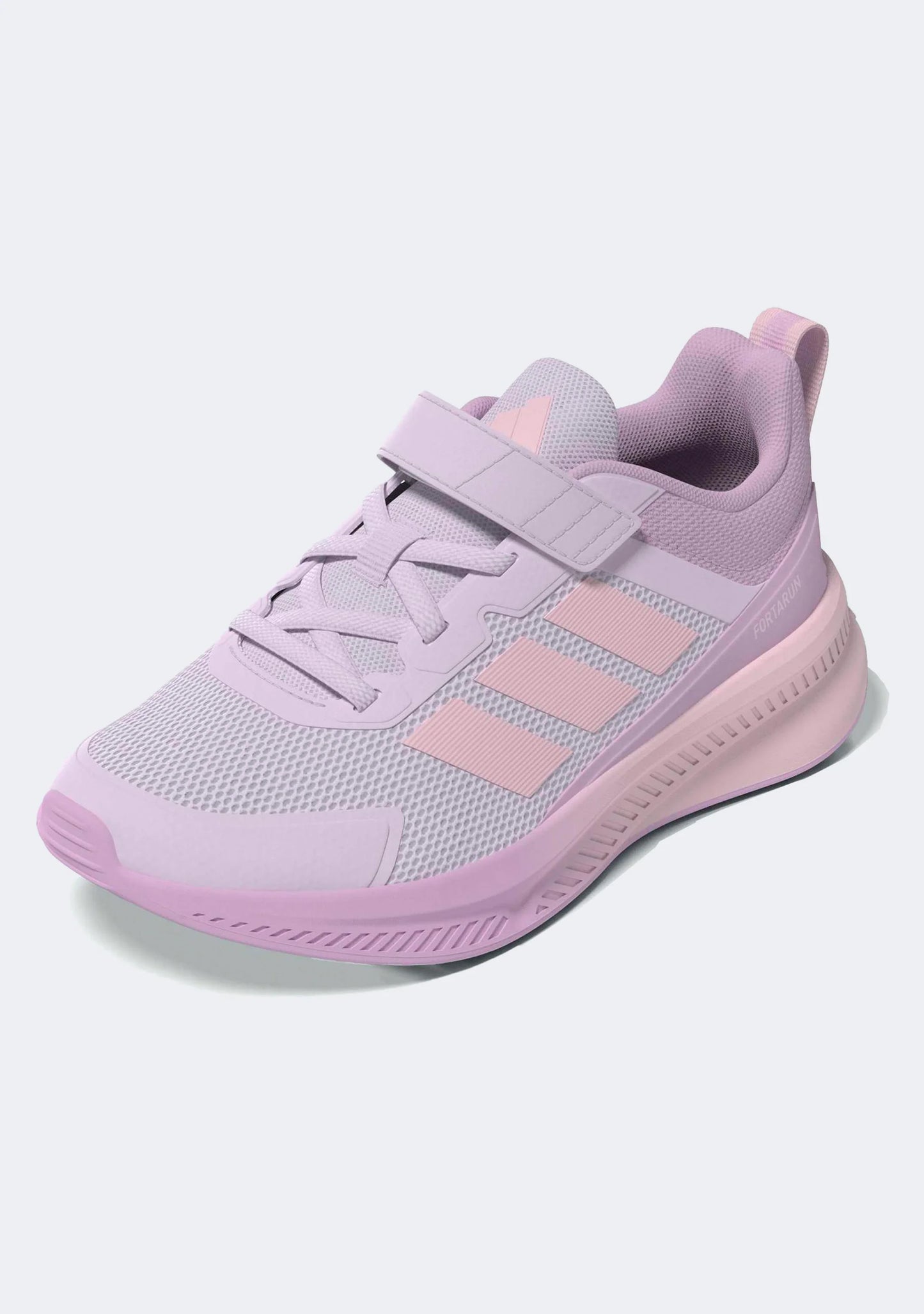 ADIDAS KIDS FORTARUN 4.0 ELASTIC LACE - Ice Lavender / Clear Pink / Bliss Lilac