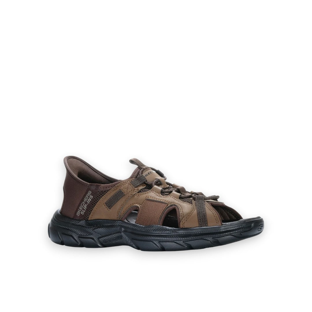 SKECHERS REVOLTED SLIP IN MERRICK - DARK BROWN