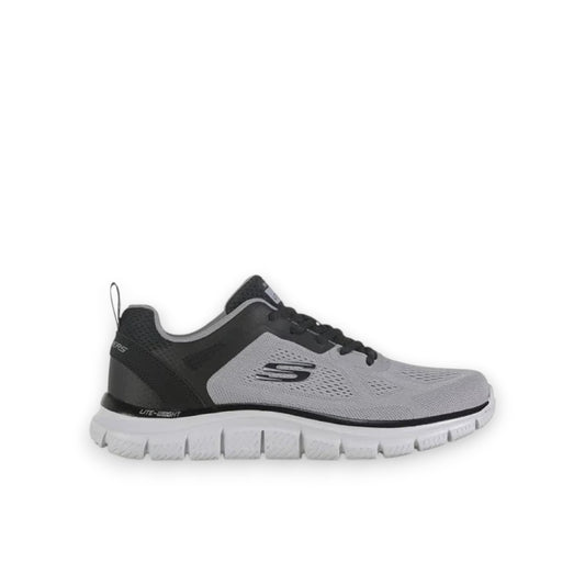 SKECHERS MENS TRACK BROADER - GRAY/BLACK
