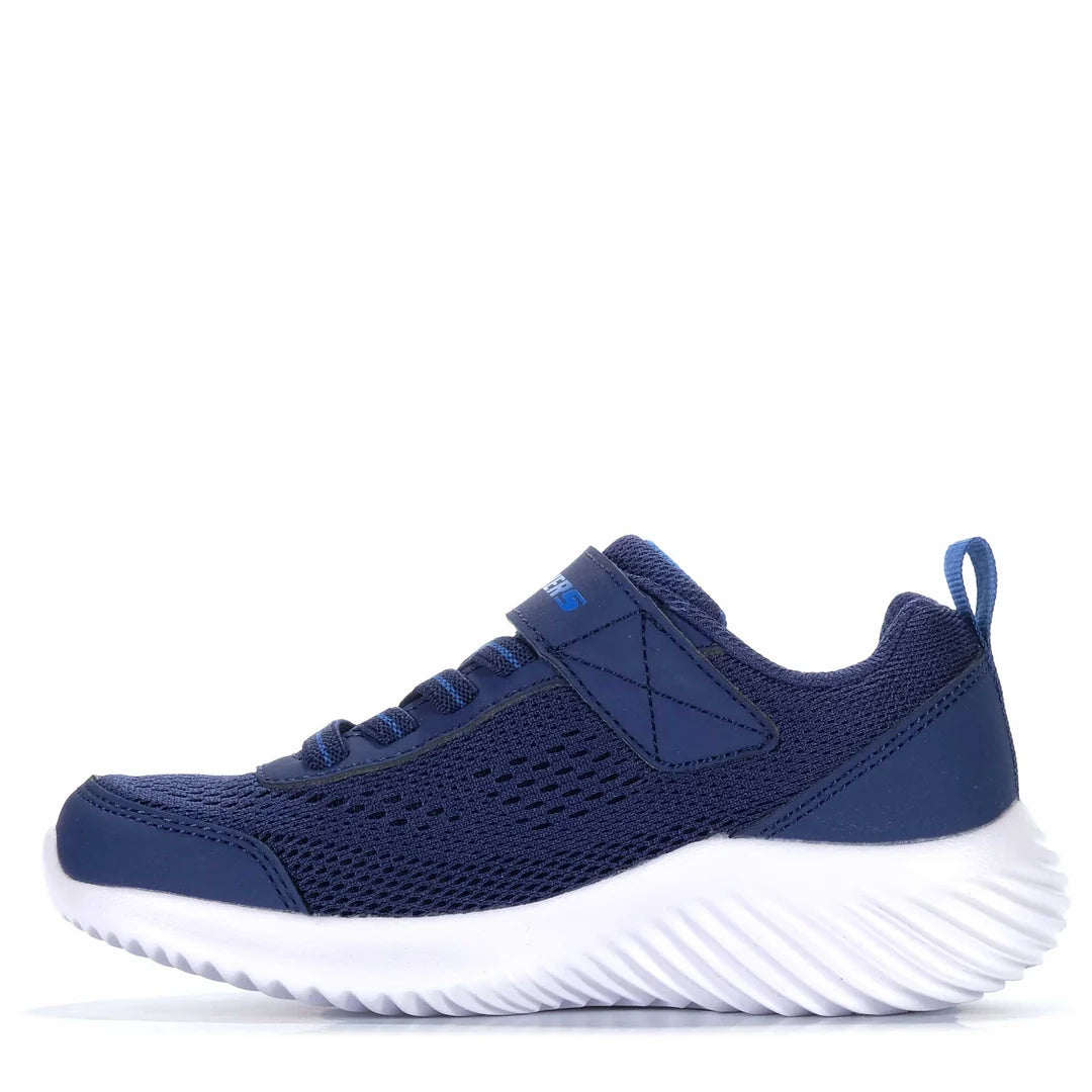 SKECHERS KIDS BOUNDER QUANTARUN - NAVY