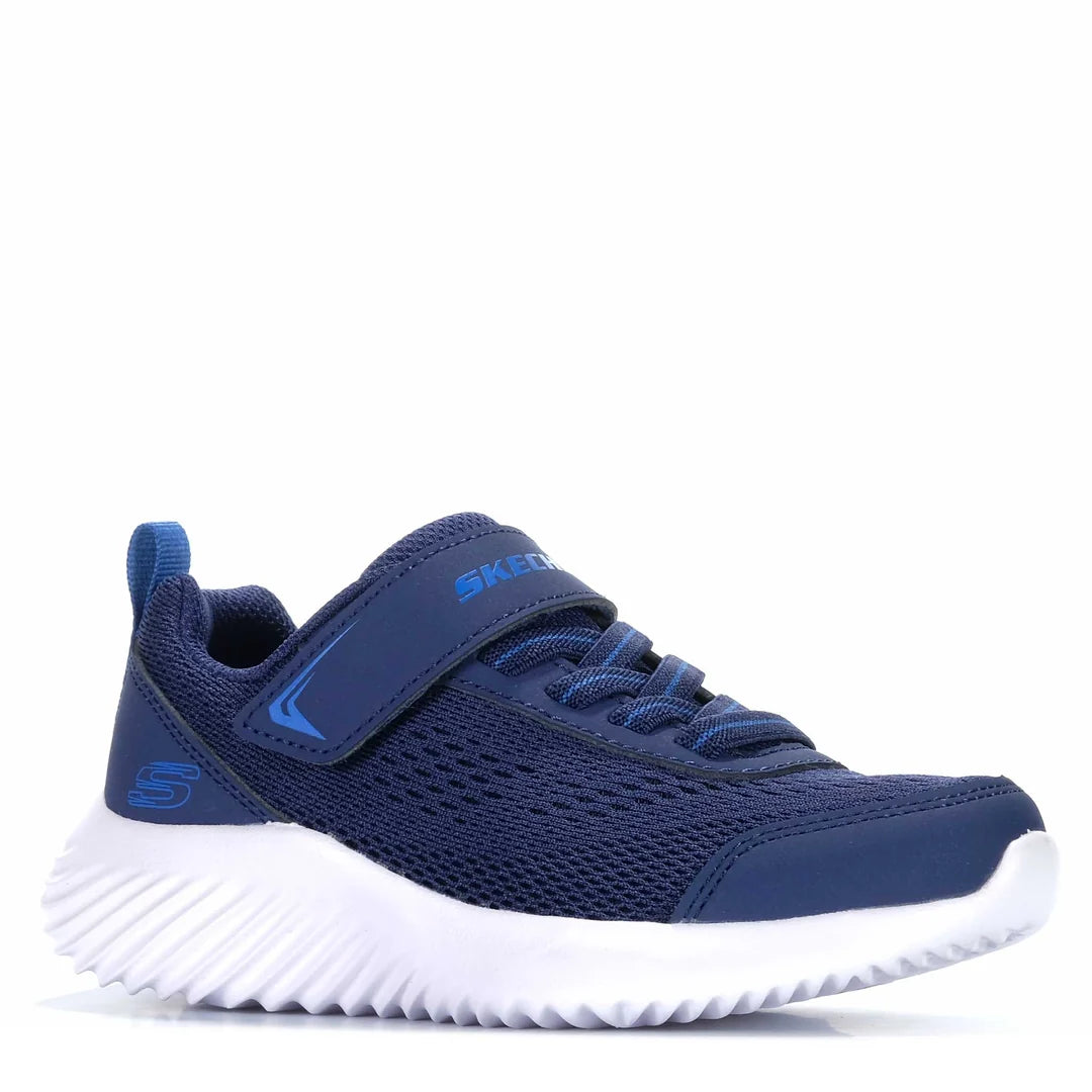 SKECHERS KIDS BOUNDER QUANTARUN - NAVY