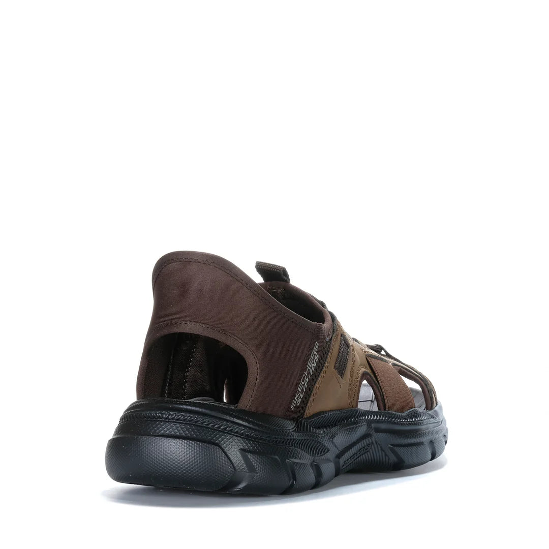 SKECHERS REVOLTED SLIP IN MERRICK - DARK BROWN