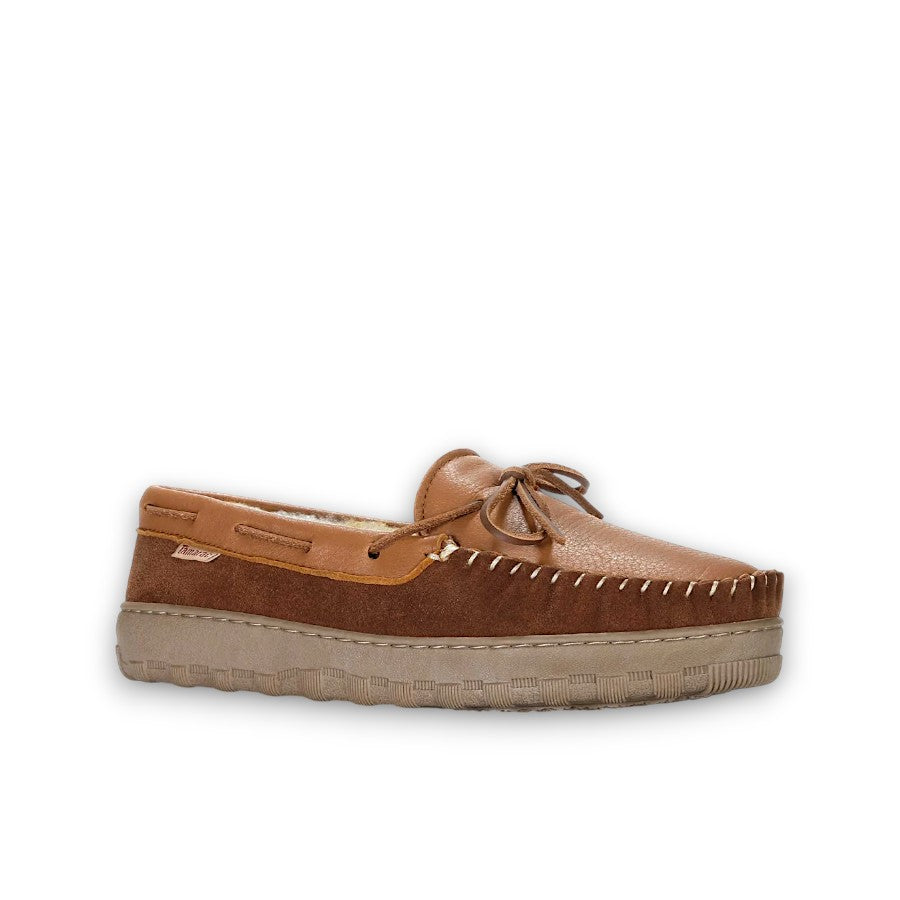 TAMARAC DEERSKIN MOCC FLEECE SLIPPERS - ALL SPICE