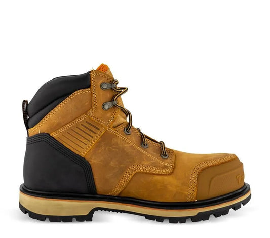 TIMBERLAND PRO BALLAST 6 Inch Steel Toe Leather Work Boots - Wheat