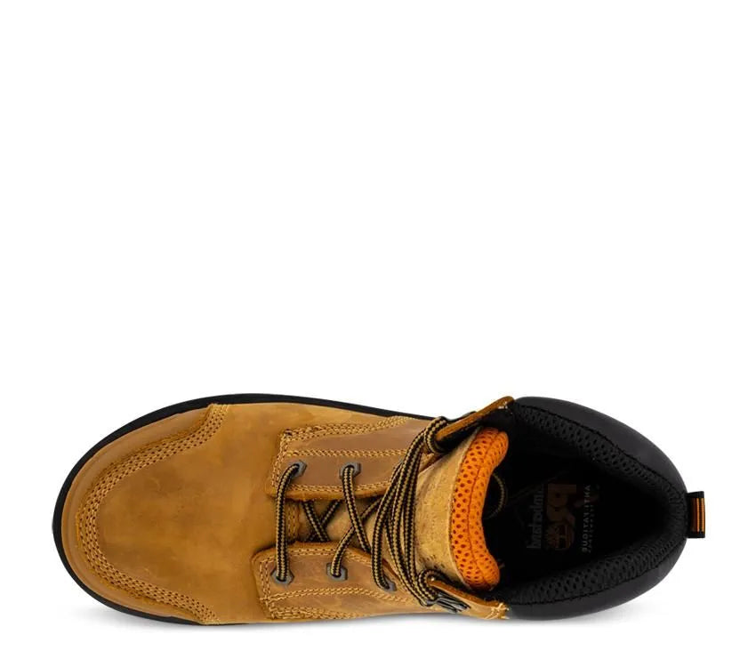 TIMBERLAND PRO BALLAST 6 Inch Steel Toe Leather Work Boots - Wheat