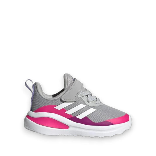 ADIDAS INFANT FORTARUN ELASTIC - Grey Two / Cloud White / Shock Pink