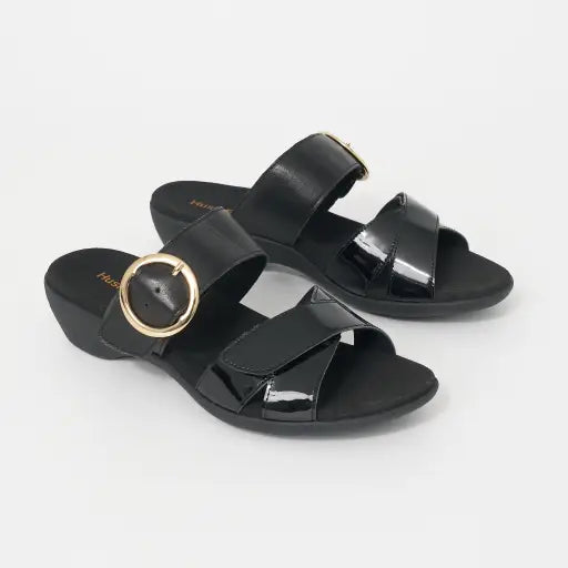 HUSH PUPPIES ASTOUNDING - BLACK/BLACK PATENT