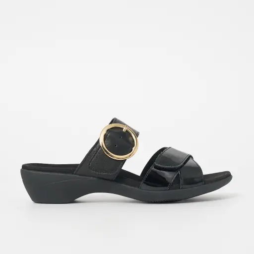 HUSH PUPPIES ASTOUNDING - BLACK/BLACK PATENT