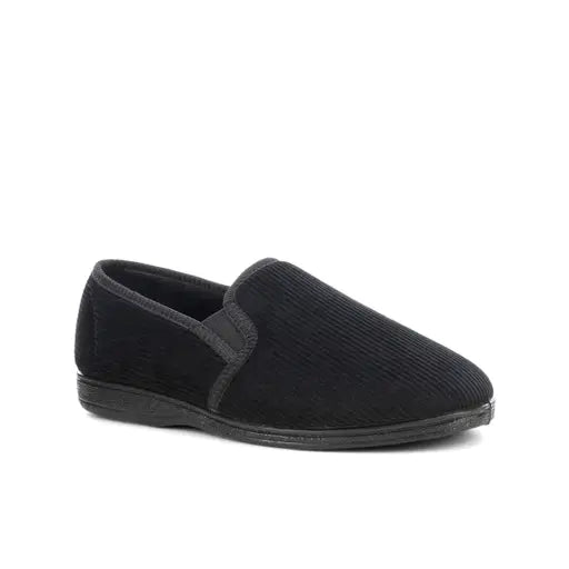 GROSBY MENS BLAKE 2 SLIPPERS - BLACK