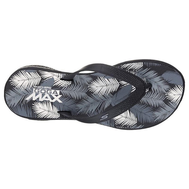 SKECHERS WOMENS H2 GOGA LAGOON - BLACK/GREY