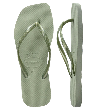 HAVAIANAS SLIM SQUARE - SMOKE GREEN