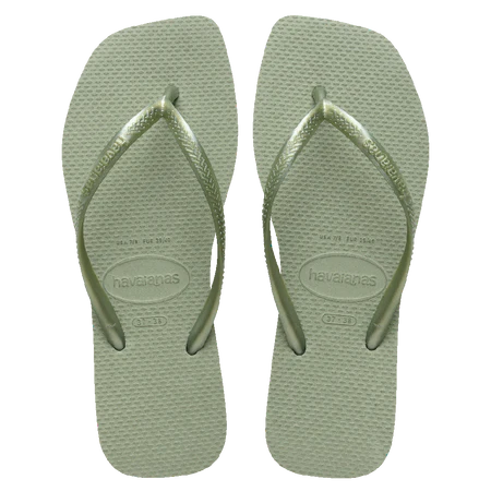 HAVAIANAS SLIM SQUARE - SMOKE GREEN