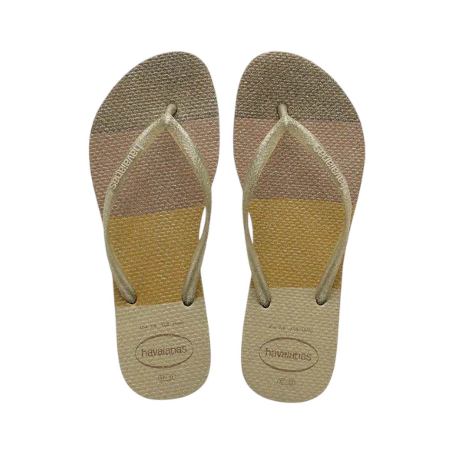 HAVAIANAS SLIM PALETTE GLITTER - SAND GREY