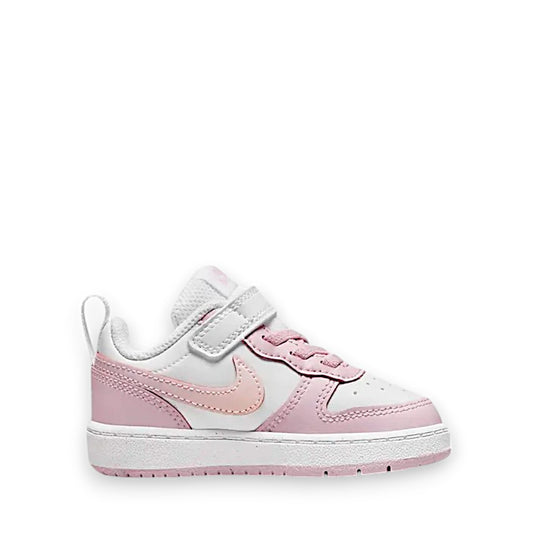 NIKE INFANT COURT BOROUGH LOW 2 TDV - WHITE/PINK FOAM