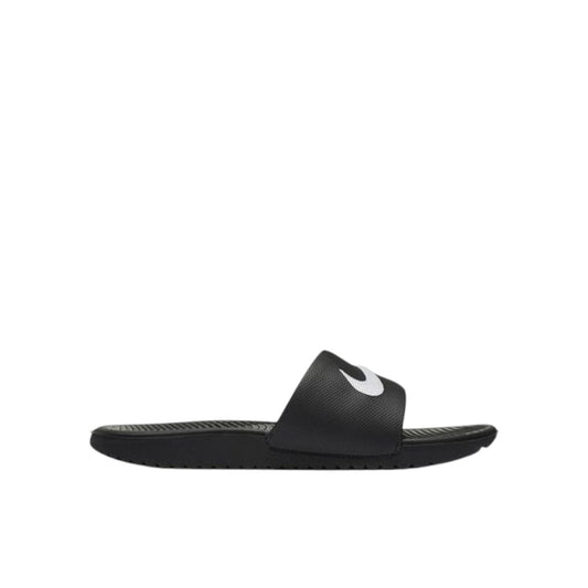 NIKE KIDS KAWA SLIDES - BLACK/WHITE