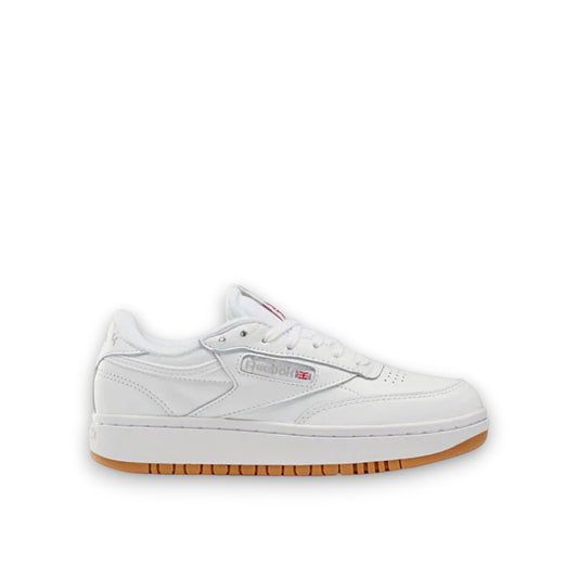 REEBOK WOMENS CLUB C DOUBLE - WHITE/GUM