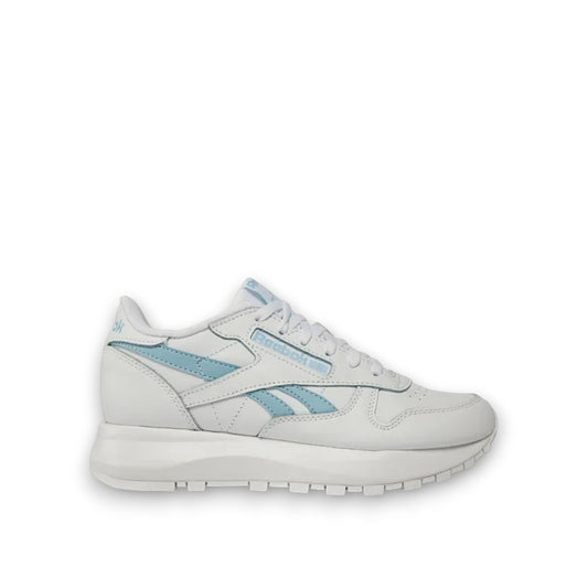 REEBOK WOMENS CLASSIC LEATHER - WHITE/BLUE