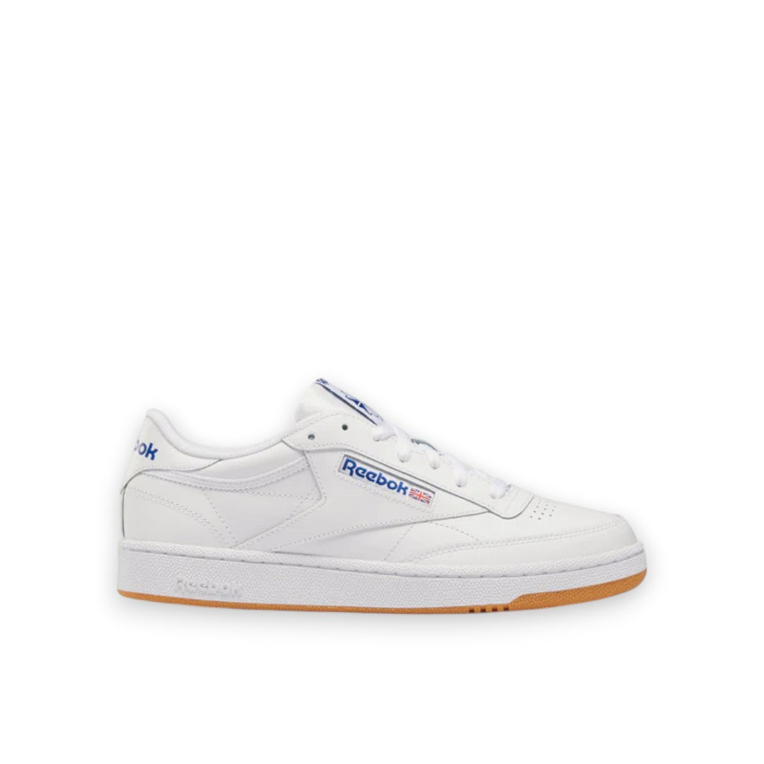 REEBOK CLUB C 85 SHOES - INTENSE WHITE / ROYAL-GUM