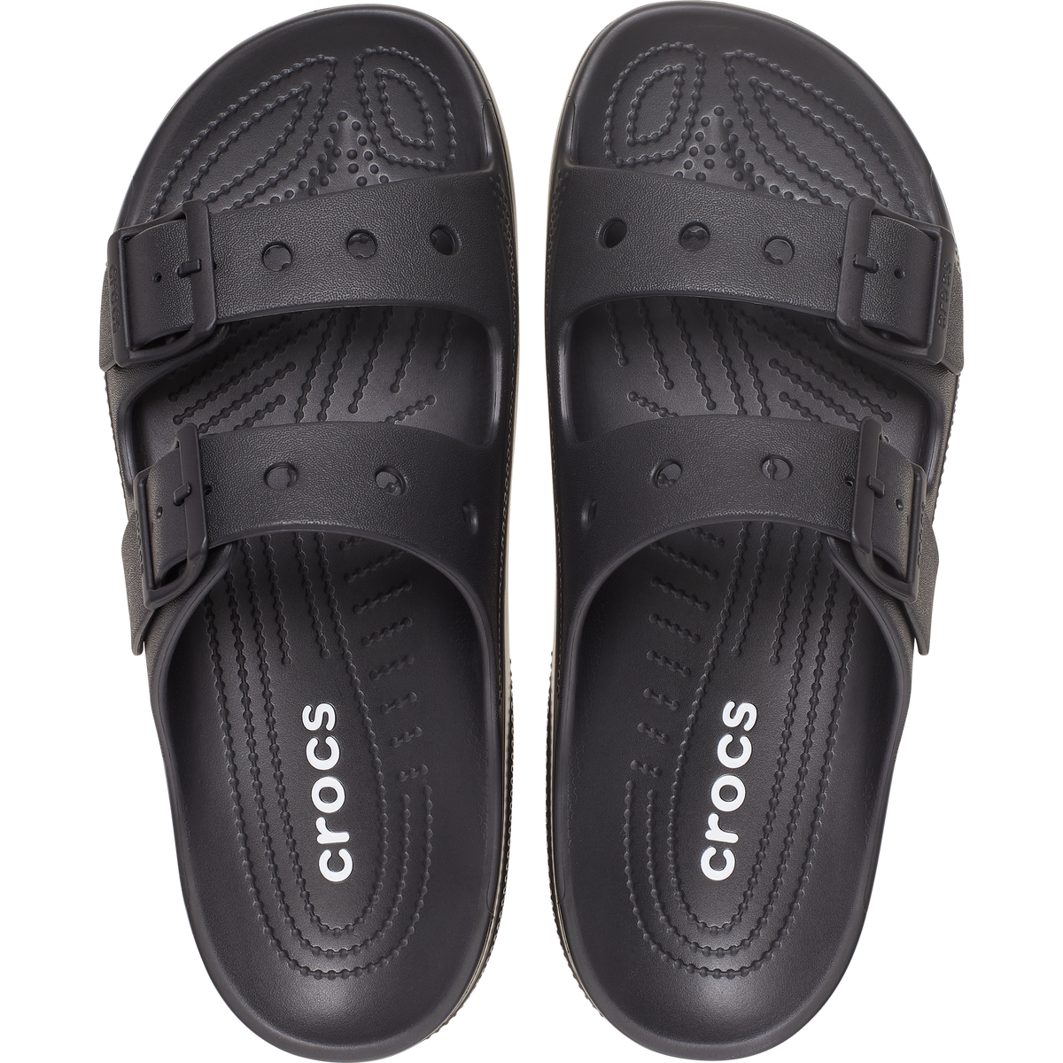 CROCS WOMENS SATURDAY SANDAL - BLACK