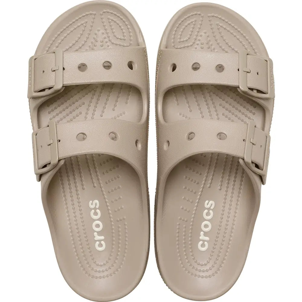 CROCS WOMENS SATURDAY SANDAL - TAUPE