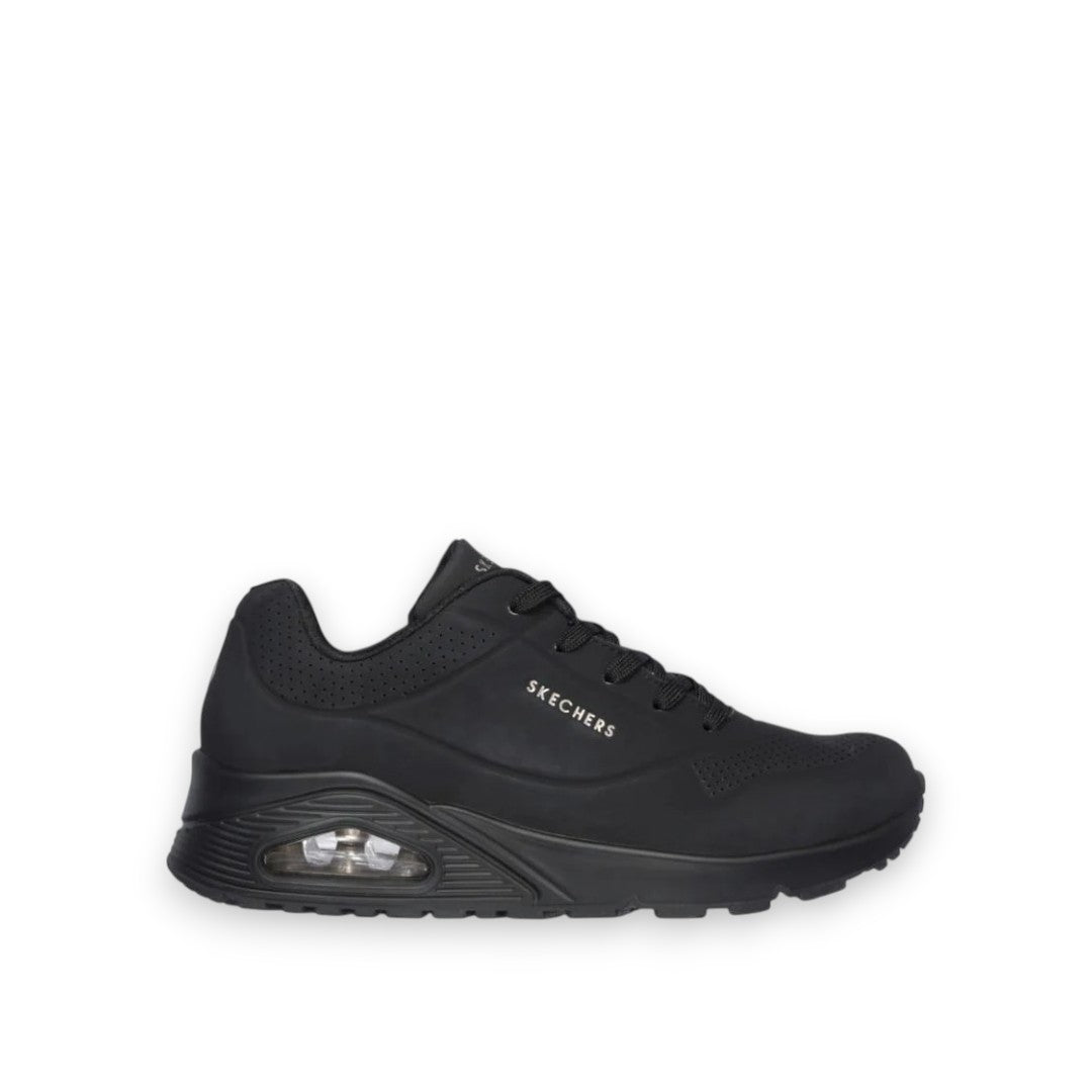 SKECHERS WOMENS UNO STAND ON AIR - BLACK