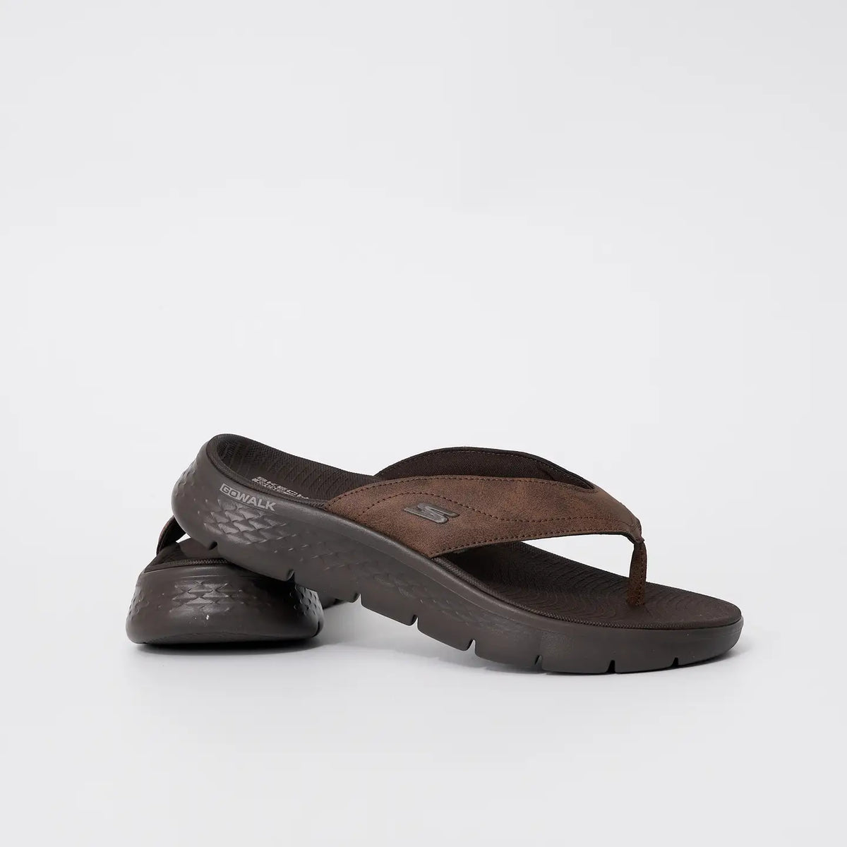 SKECHERS GO WALK FLEX SANDAL VALLEJO - BROWN/BLACK