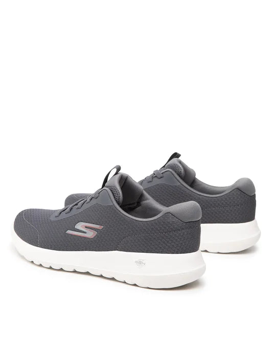 SKECHERS MENS GO WALK MAX MIDSHORE - CHARCOAL/RED