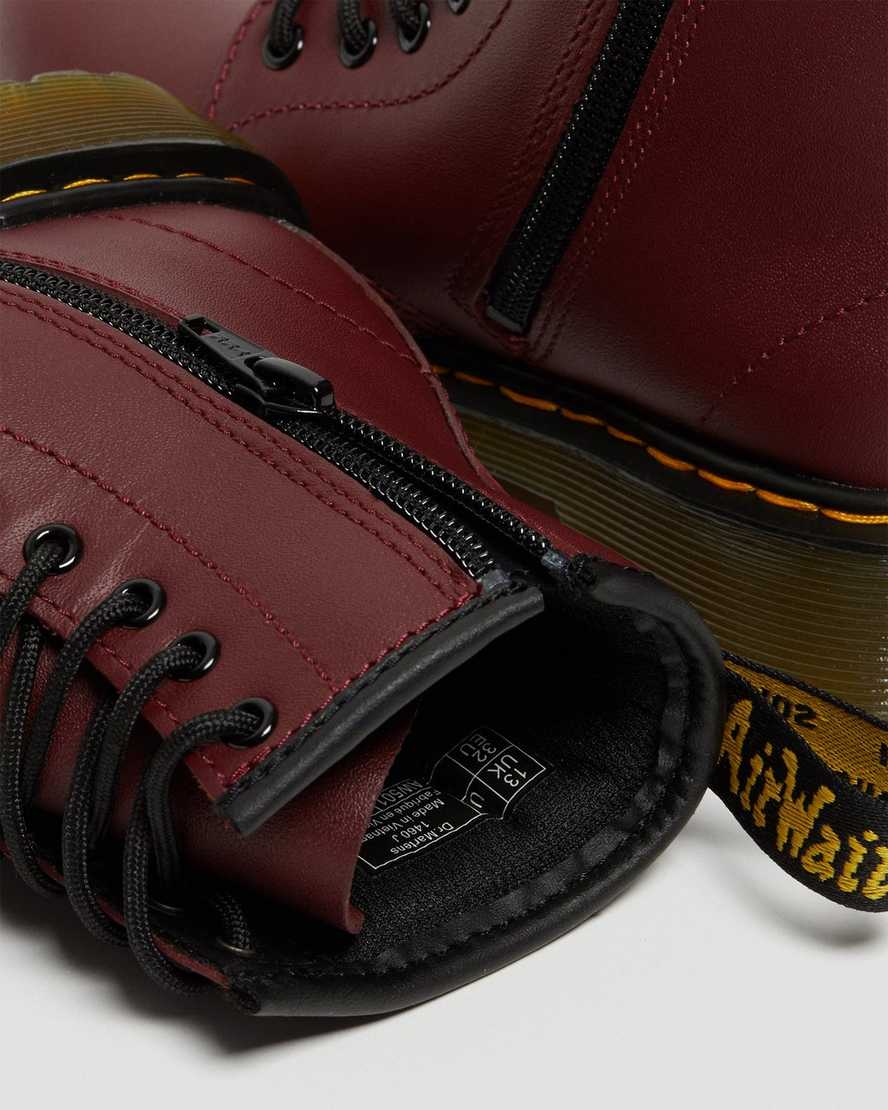 DR MARTENS KIDS DELANEY - CHERRY RED