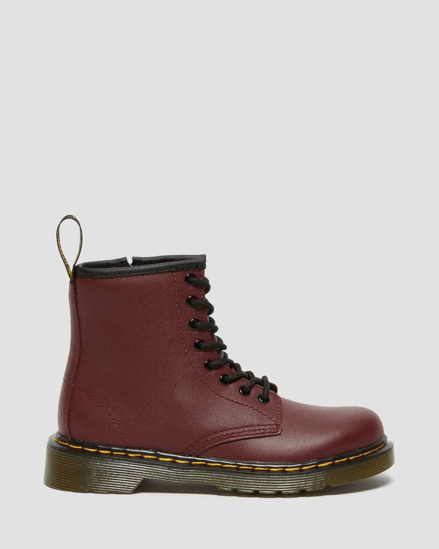 DR MARTENS KIDS DELANEY - CHERRY RED
